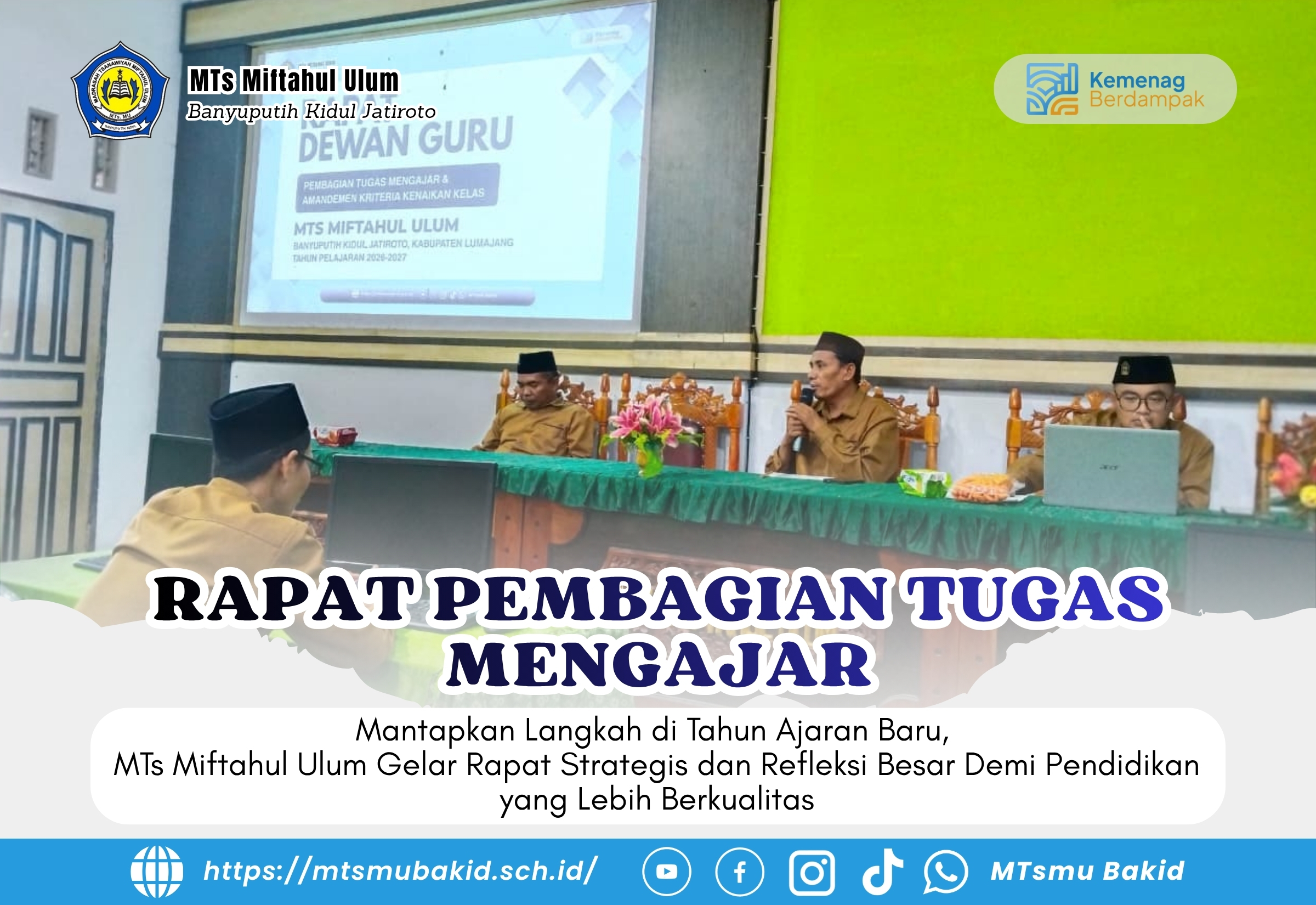 rapat pembagian tugas mengajar